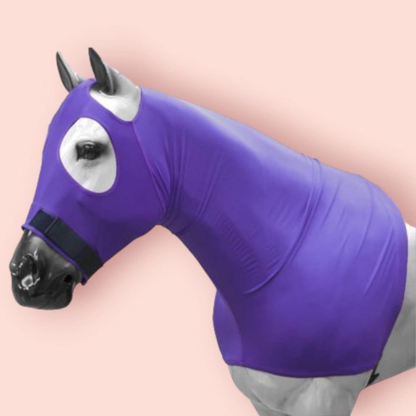 Showman Stretchy Lycra Pull on Slicker Hood Small Purple Mini Pony Foal