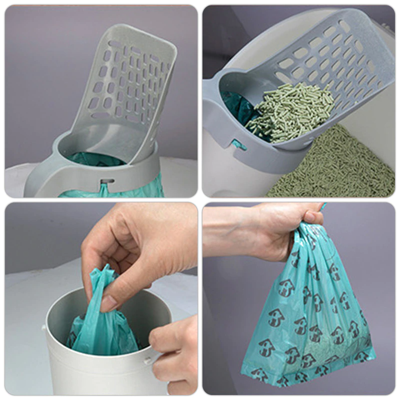 Cat Litter Scoop with Built in Bag